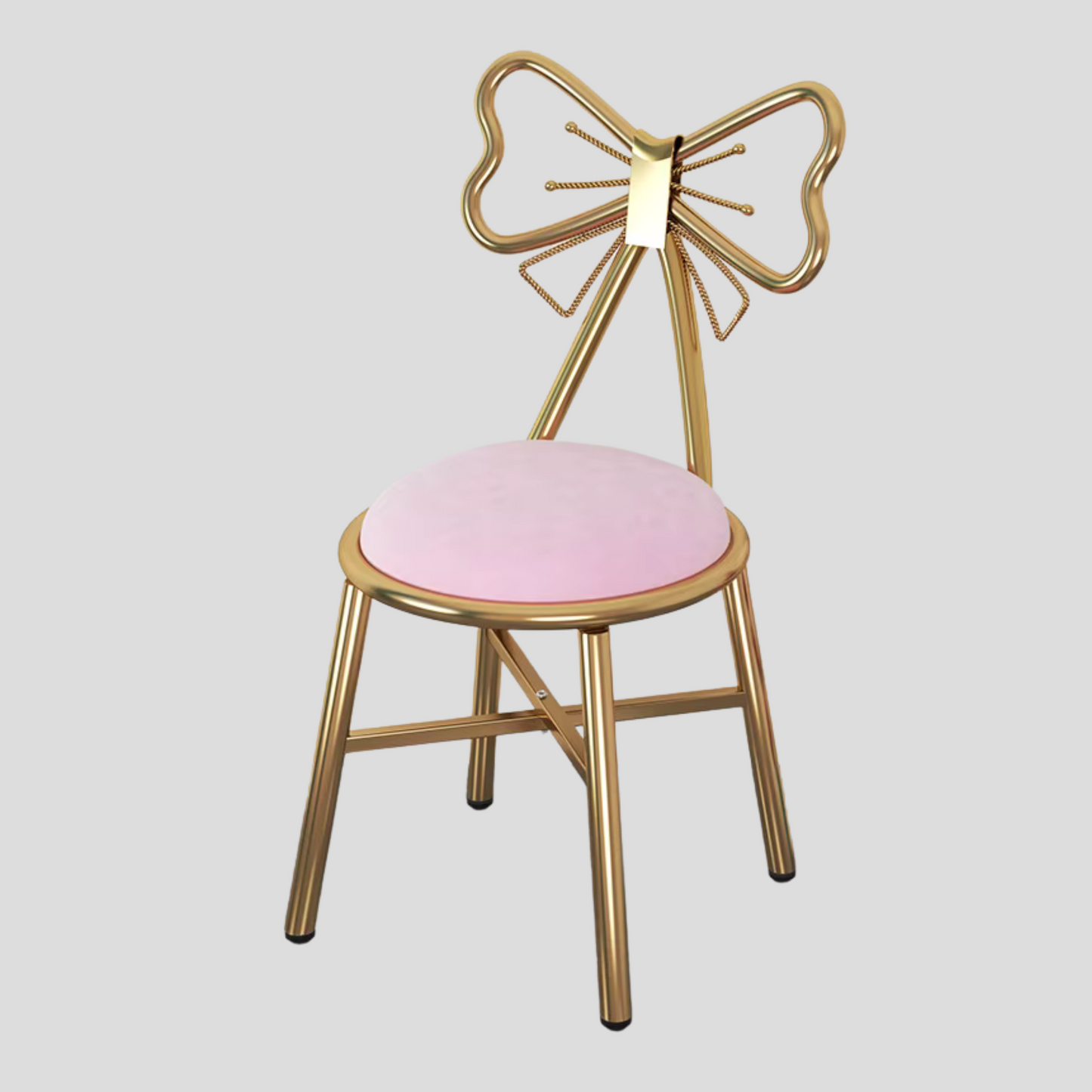 PINK BOW STOOL